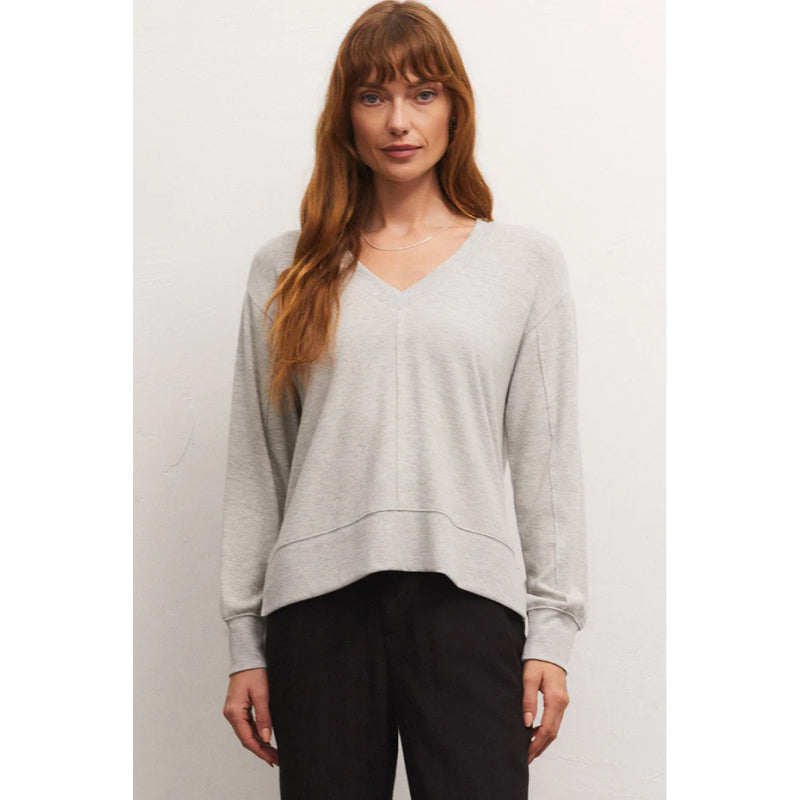 Z Supply Wilder Cloud V-Neck Long Sleeve