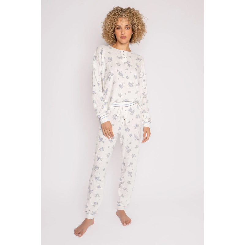 PJ Salvage Ski Jammie Classics - Ivoire