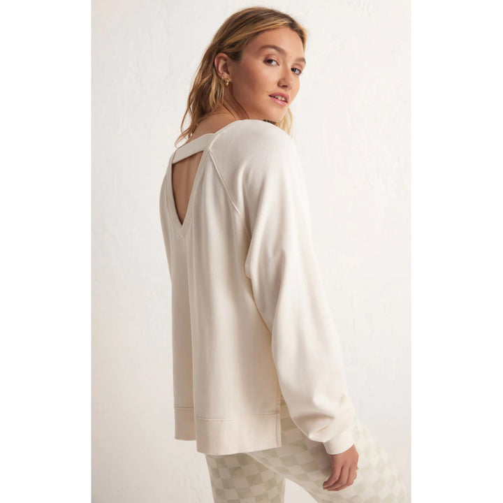 Z Supply Open Back Sweatshirt