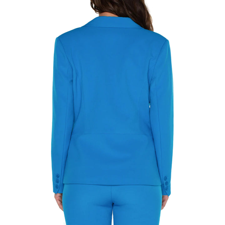 Liverpool Notch Collar Blazer - Diva Blue