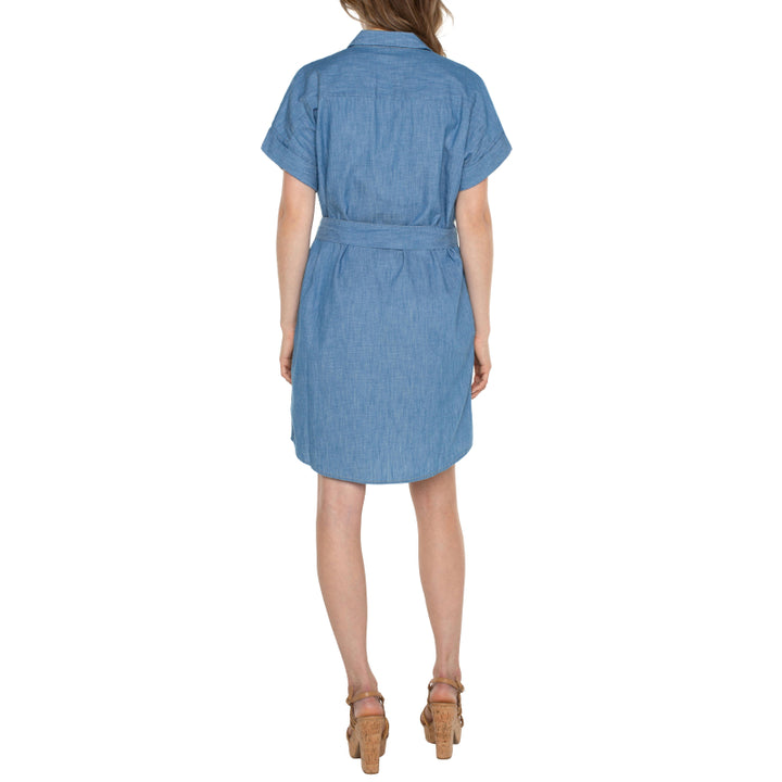 Liverpool Belted Shirt Dress