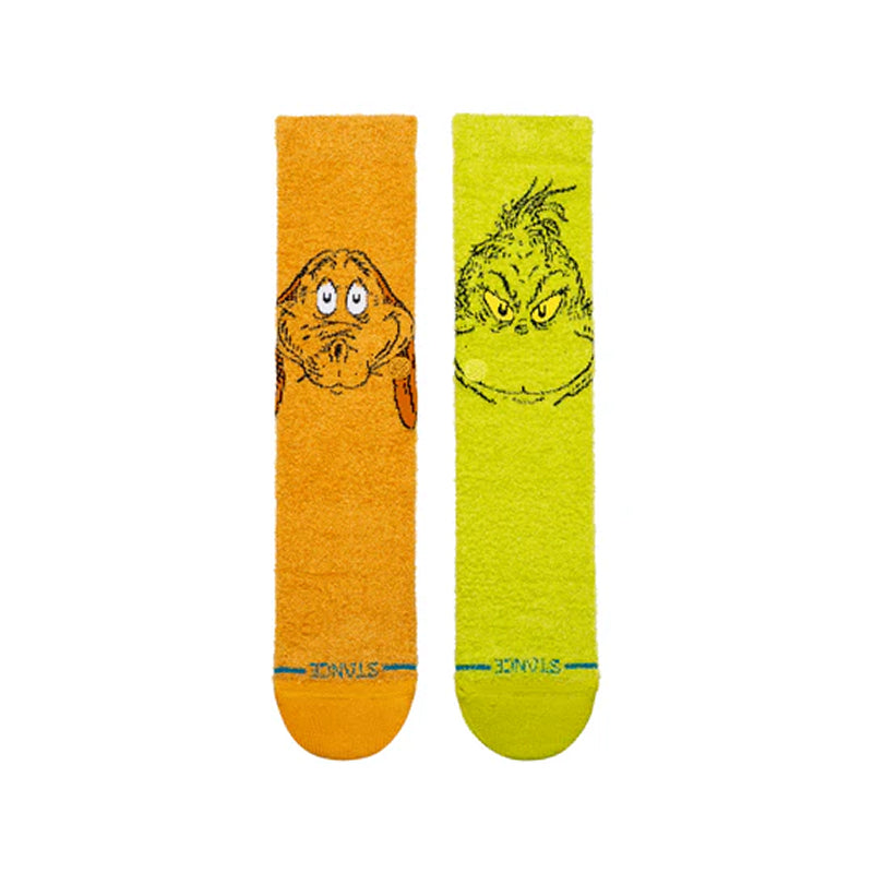 Chaussettes d'équipage Grinch et Max Stance