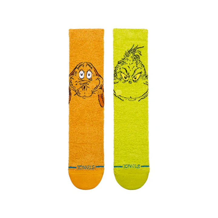 Chaussettes d'équipage Grinch et Max Stance