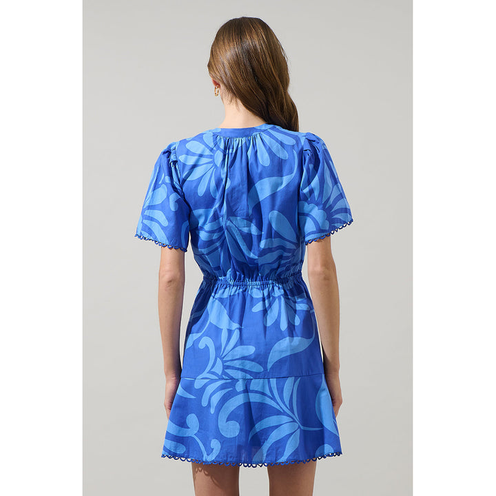 Robe Courte Fluide Florale Emidora Sugarlips