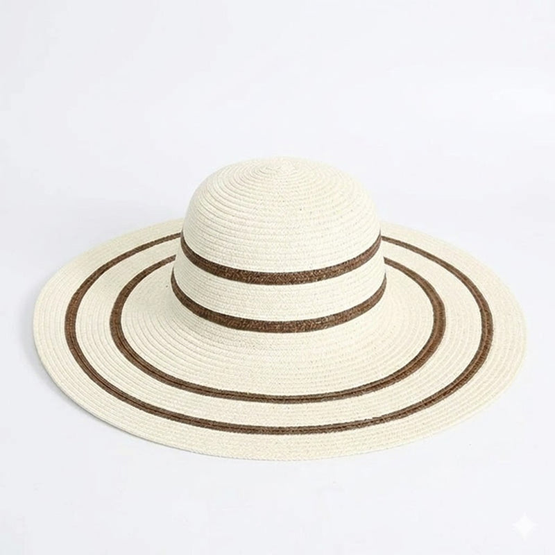 Chapeau de plage en paille rayé Take It Outside Essentials