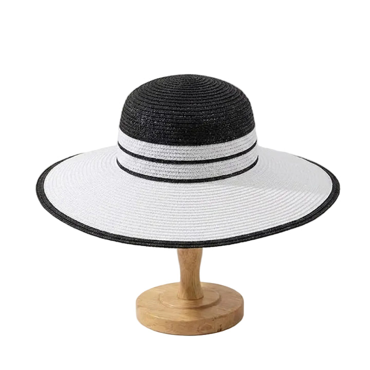 Chapeau de plage en paille rayé Take It Outside Essentials