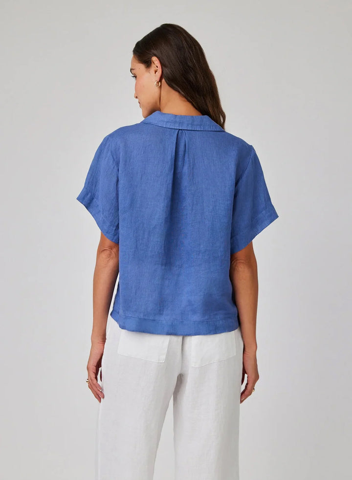 Bella Dahl - Chemise boutonnée fluide à manches courtes