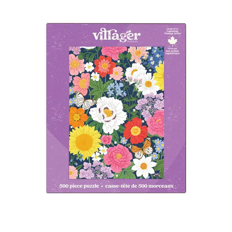 Villager Puzzles - Fleurs de minuit | Puzzle de 500 pièces