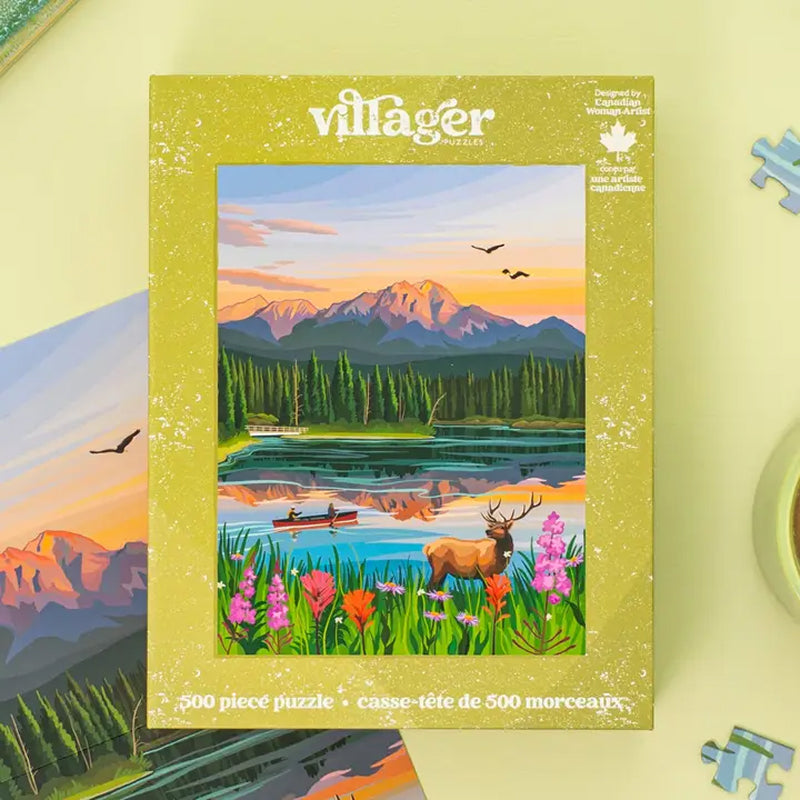 Casse-tête villageois - Fleurs de jaspe | Casse-tête de 500 pièces