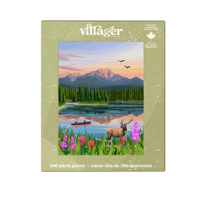 Casse-tête villageois - Fleurs de jaspe | Casse-tête de 500 pièces