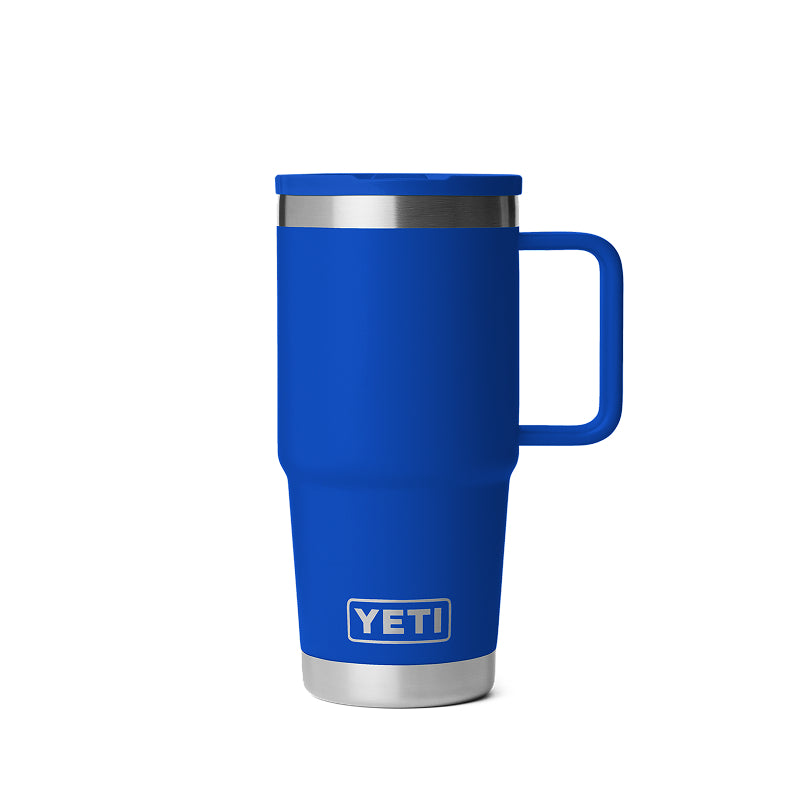Gobelet de voyage Yeti Rambler de 20 oz avec couvercle à paille de couleur assortie