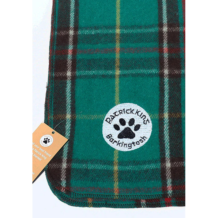 Patrick King Woollen Company - Couverture en laine pour animaux de compagnie motif écossais Barkingtosh