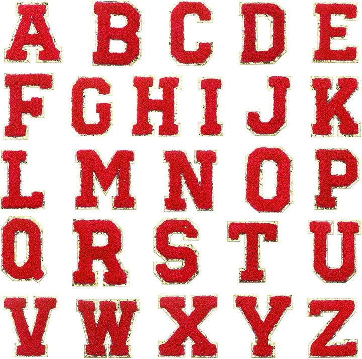 Lettres Chenille Ezeeteez - Bordure dorée