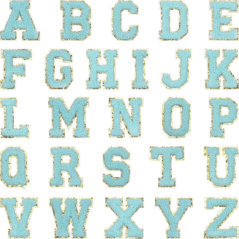 Lettres Chenille Ezeeteez - Bordure dorée