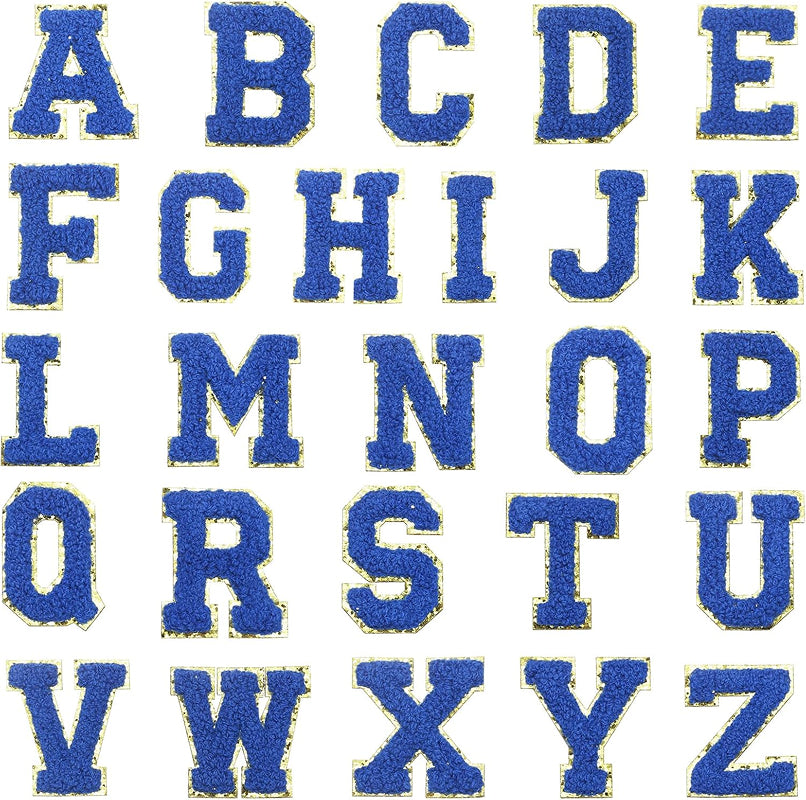 Lettres Chenille Ezeeteez - Bordure dorée