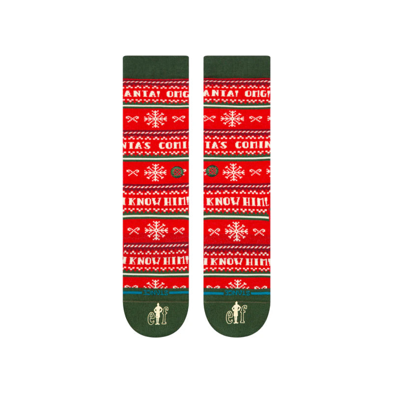 Stance X Elf I Know Him Crew Socks