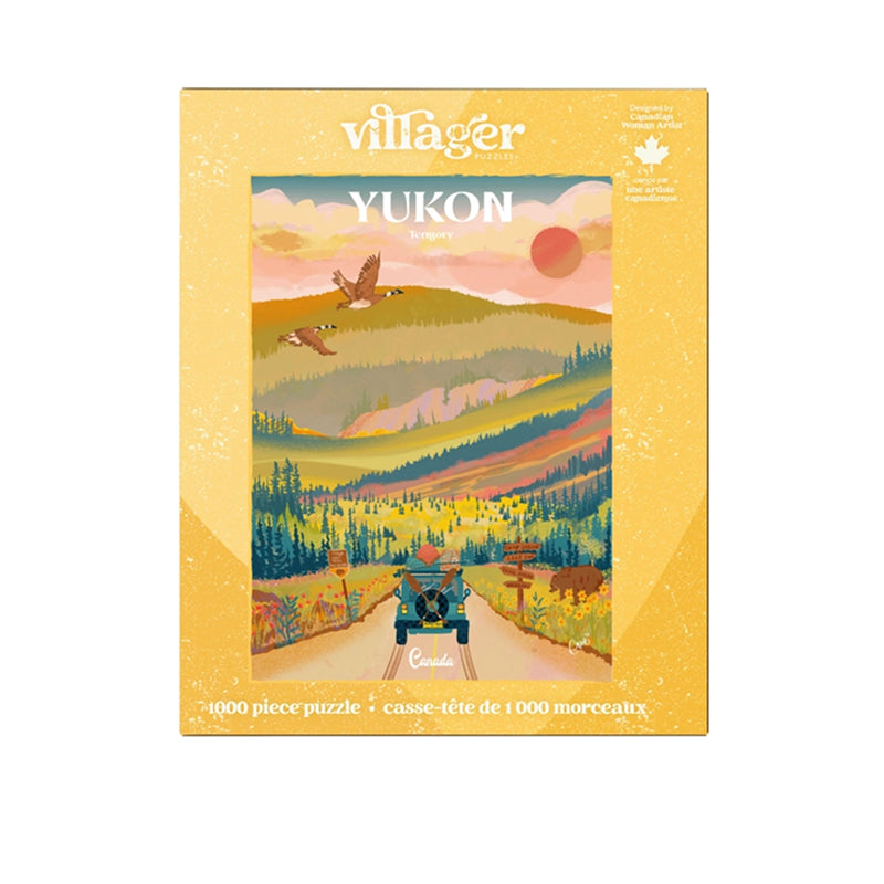 Casse-têtes de villageois - Voyage en voiture au Yukon | Casse-tête de 1000 pièces