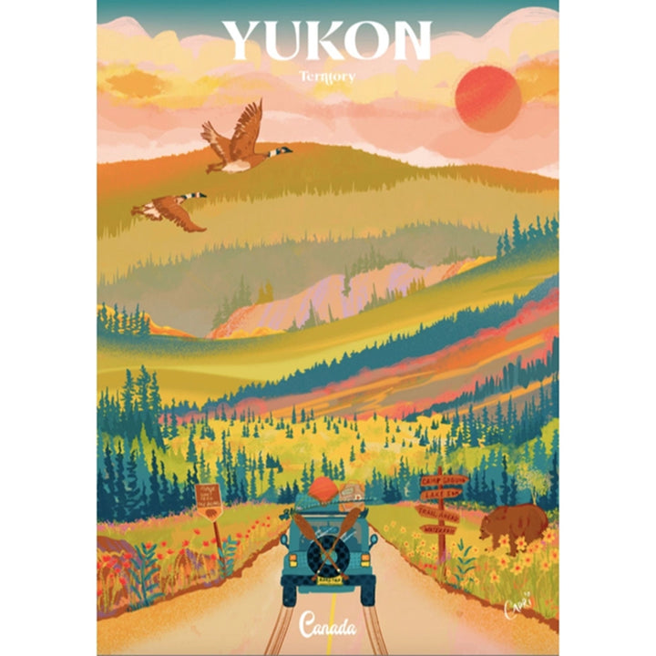 Casse-têtes de villageois - Voyage en voiture au Yukon | Casse-tête de 1000 pièces