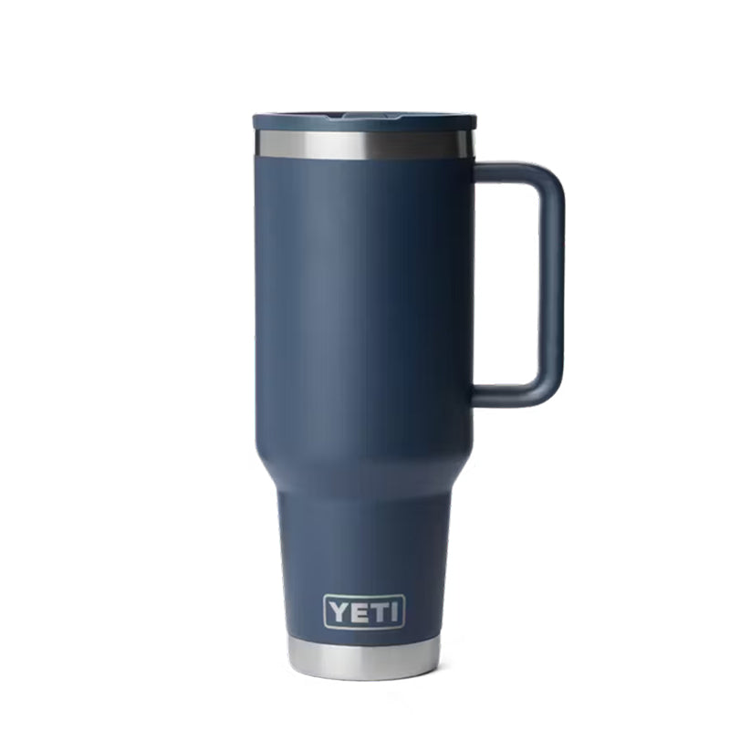 Mug de voyage Yeti Rambler de 40 oz avec couvercle à paille de couleur assortie