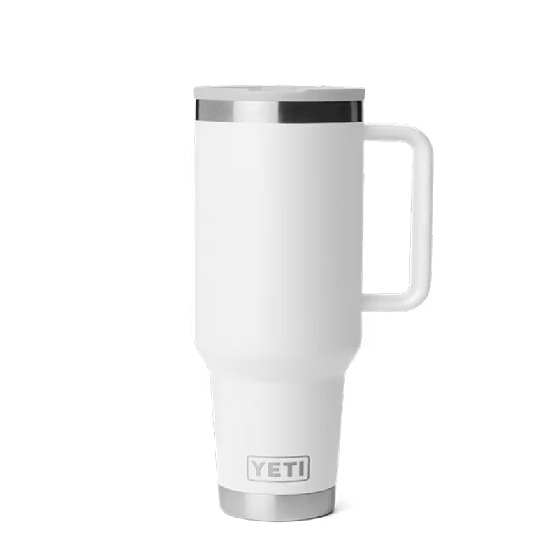 Mug de voyage Yeti Rambler de 40 oz avec couvercle à paille de couleur assortie