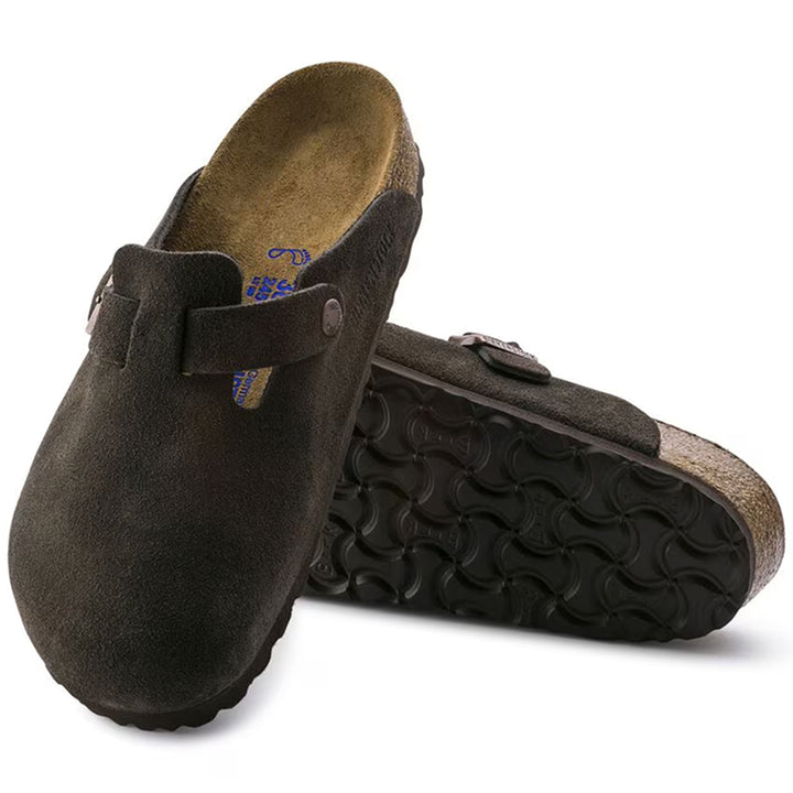 Birkenstock Boston Soft Footbed Daim Moka - Regular