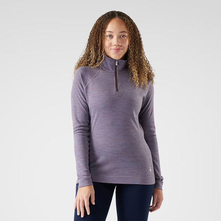 Haut technique 1/4 zippé Smartwool Classic Thermal Merino pour femme, en boîte