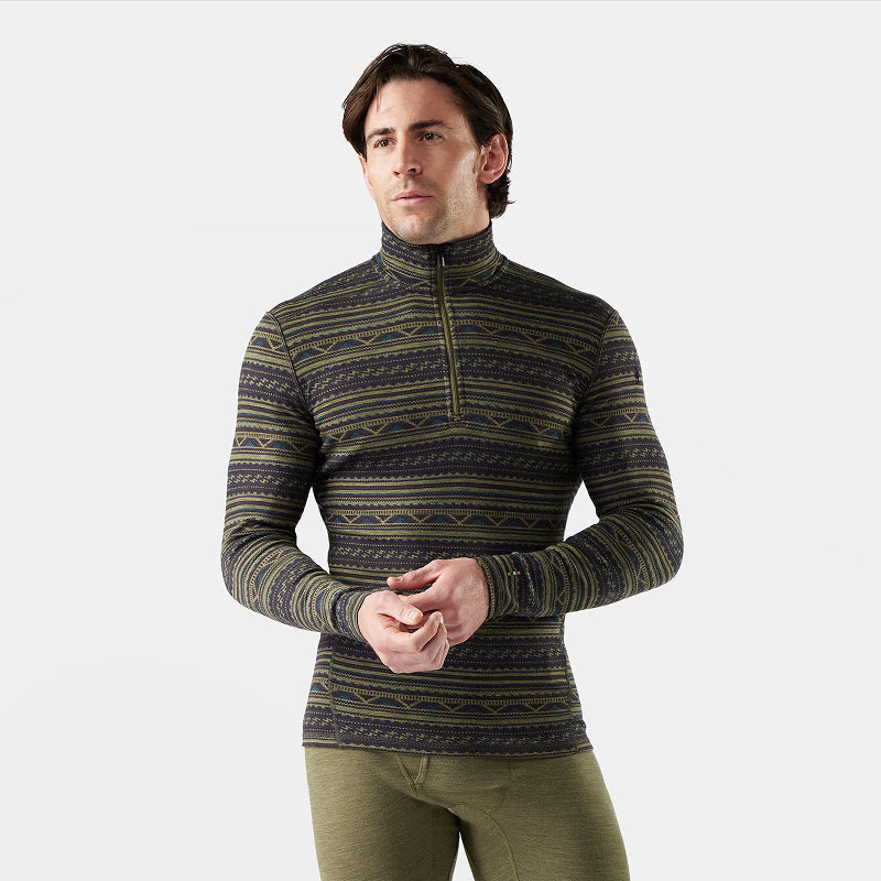 Haut thermique mérinos classique à quart de zip pour homme Smartwool (en boîte)