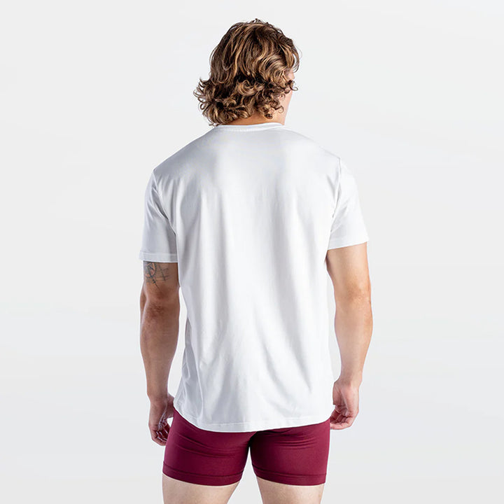 T-shirt col rond extensible en modal/coton Stanfield