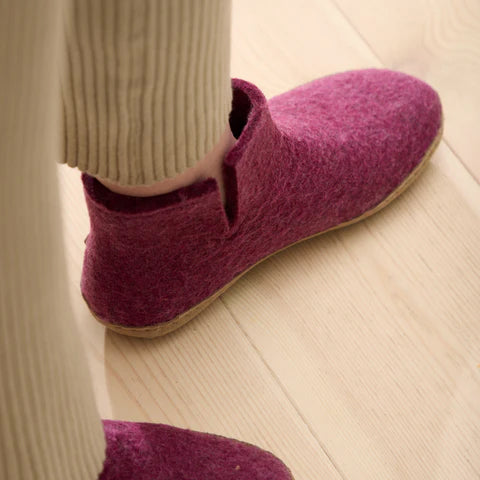 Botte Glerups - Cuir - Canneberge