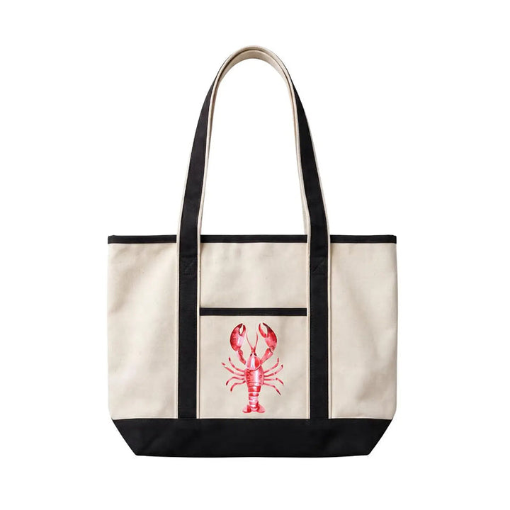 Coastal Lobster Canvas Tote Bag