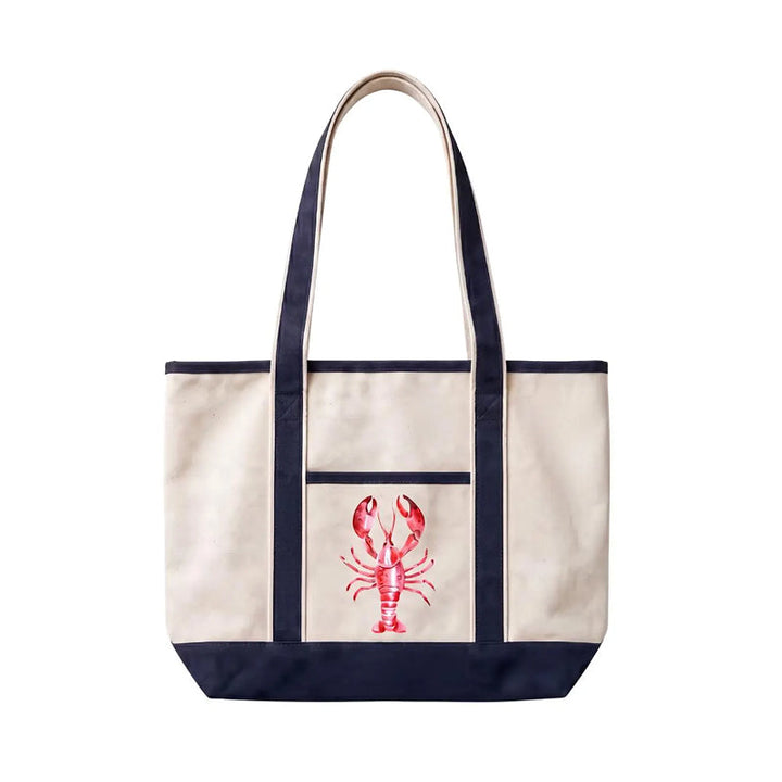 Coastal Lobster Canvas Tote Bag