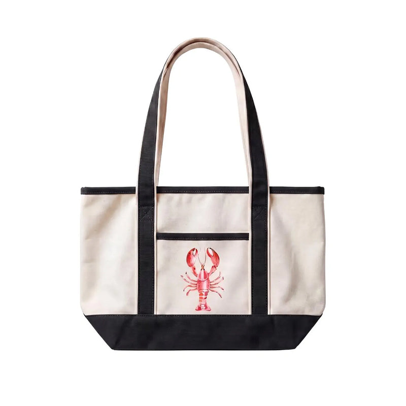 Coastal Lobster Canvas Tote Bag