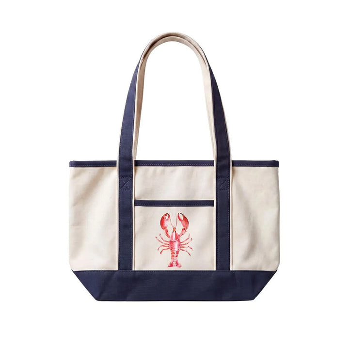 Coastal Lobster Canvas Tote Bag