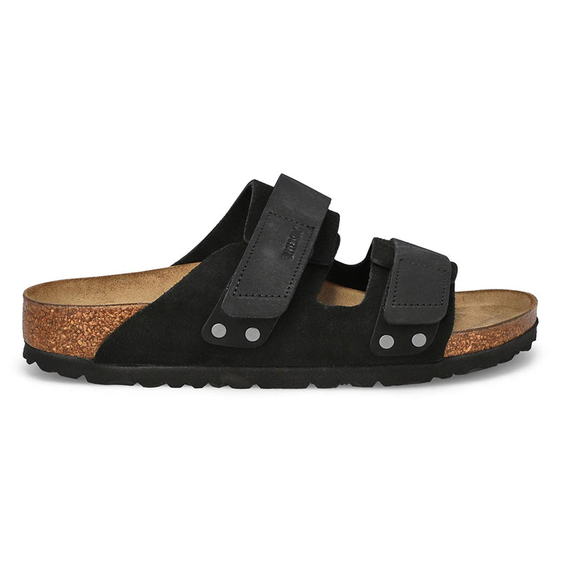 Birkenstock Uji Noir Daim/Nubuck - Étroit