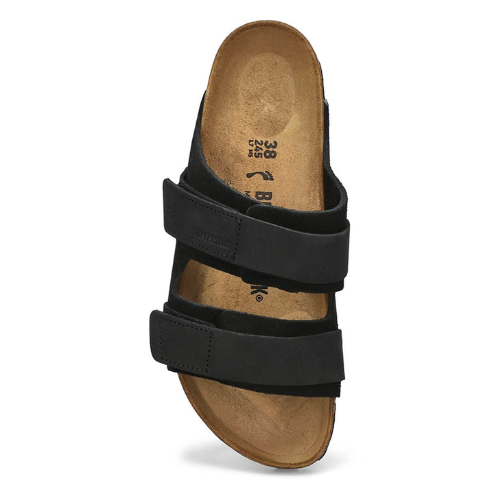 Birkenstock Uji Noir Daim/Nubuck - Étroit