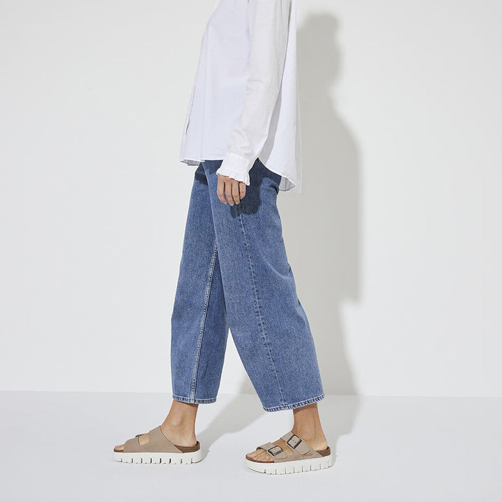 Birkenstock Papillio Arizona Chunky Warm Sand Suede - Étroit