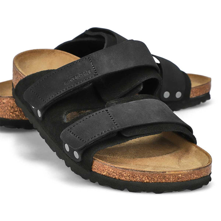 Birkenstock Uji Noir Daim/Nubuck - Étroit