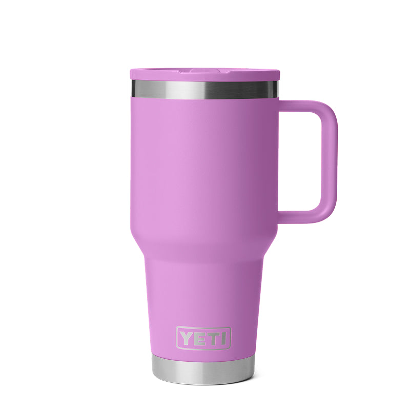 Yeti Rambler Gobelet de voyage 30 oz avec couvercle paille de couleur assortie
