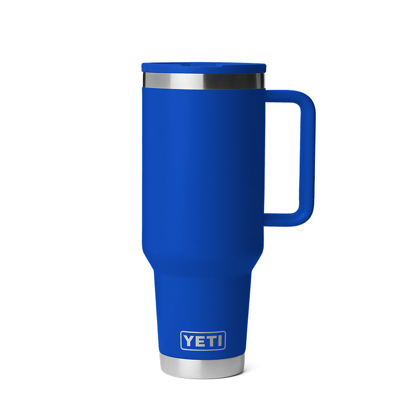 Mug de voyage Yeti Rambler de 40 oz avec couvercle à paille de couleur assortie