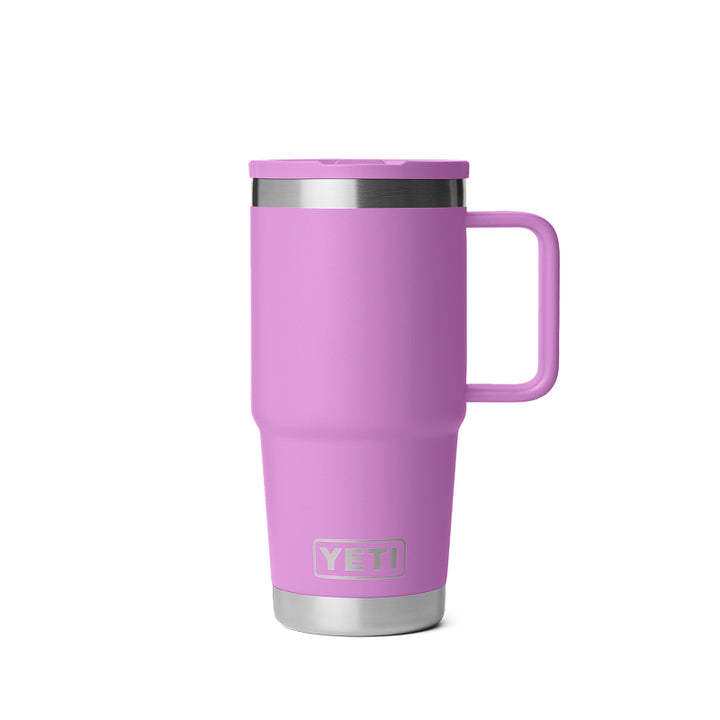 Gobelet de voyage Yeti Rambler de 20 oz avec couvercle à paille de couleur assortie