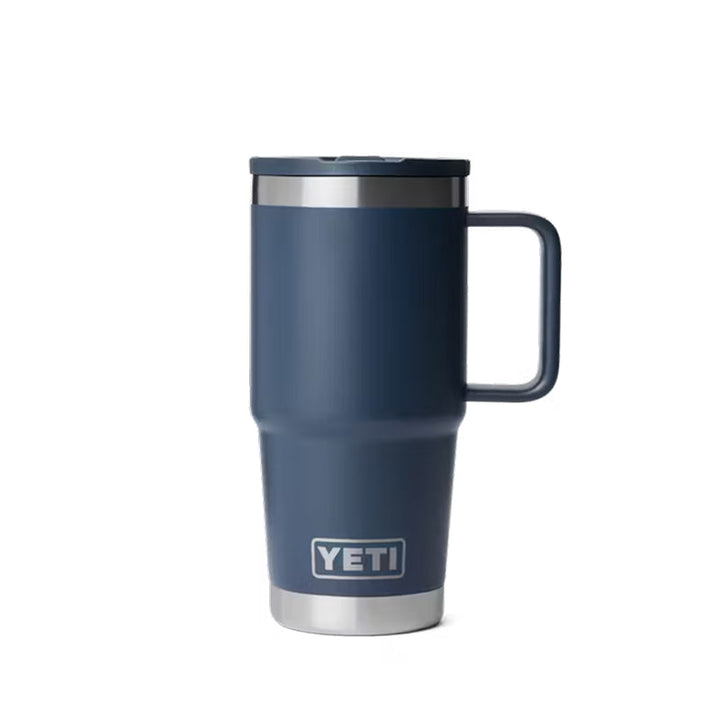 Gobelet de voyage Yeti Rambler de 20 oz avec couvercle à paille de couleur assortie