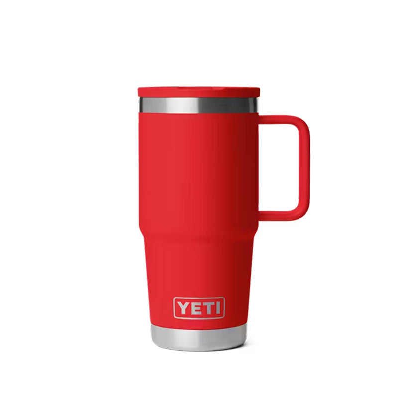 Gobelet de voyage Yeti Rambler de 20 oz avec couvercle à paille de couleur assortie