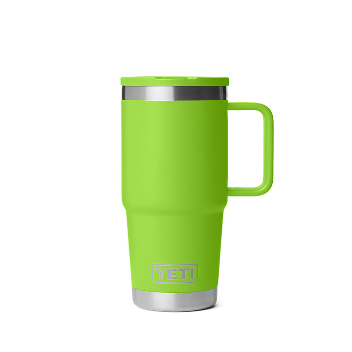 Gobelet de voyage Yeti Rambler de 20 oz avec couvercle à paille de couleur assortie