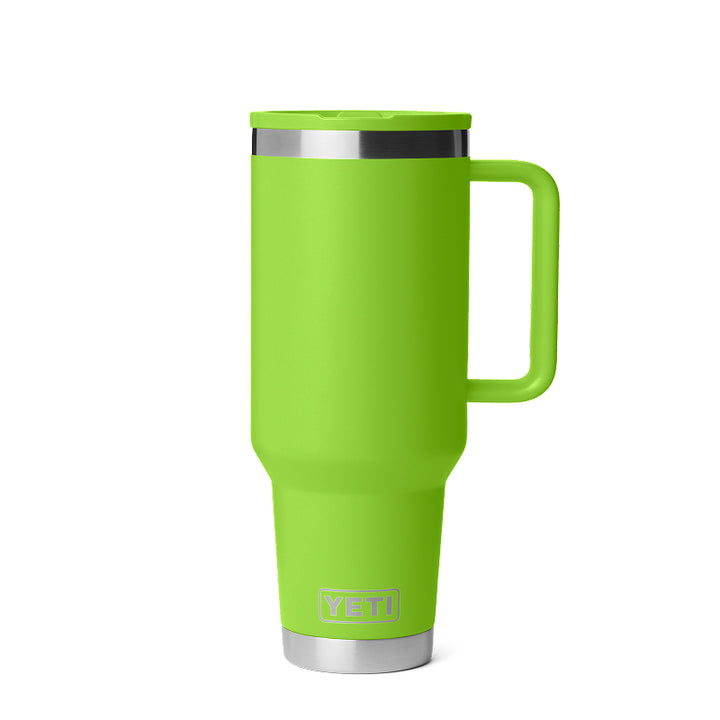 Mug de voyage Yeti Rambler de 40 oz avec couvercle à paille de couleur assortie