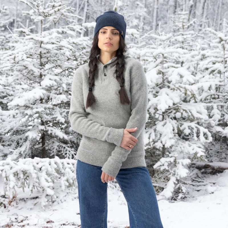 Henley à capuche en laine pour homme de Stanfield