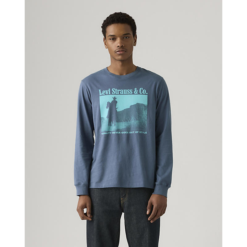 T-shirt graphique à manches longues pour homme Levi's Archival Western