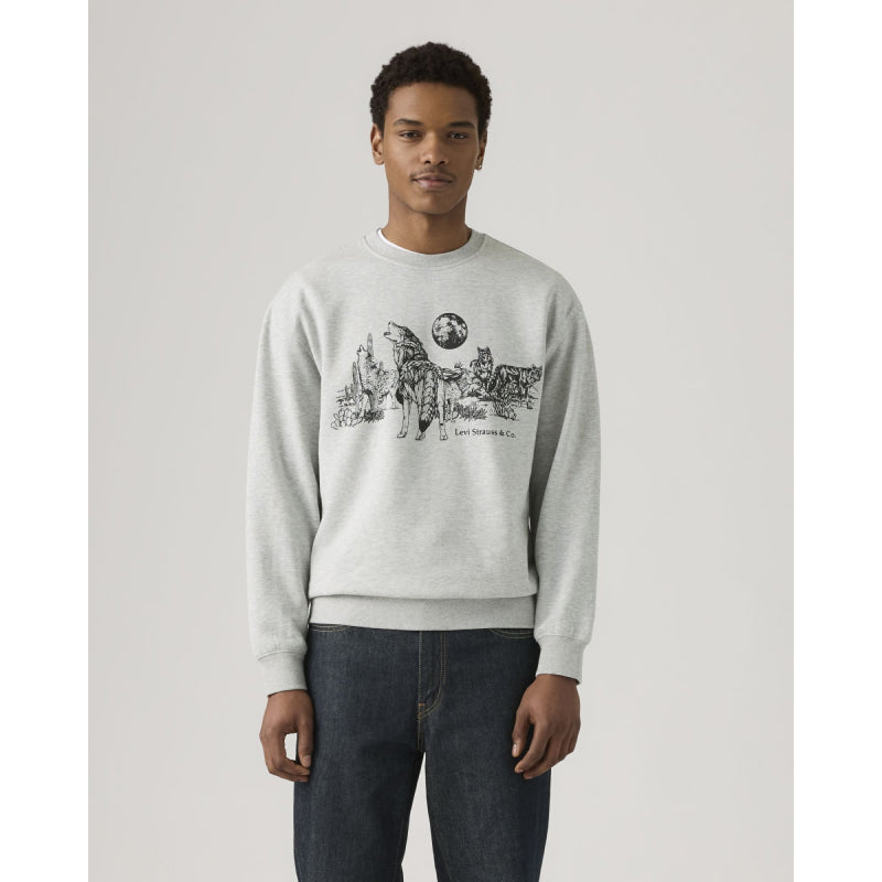 Sweat-shirt ras du cou relax motif Levi's