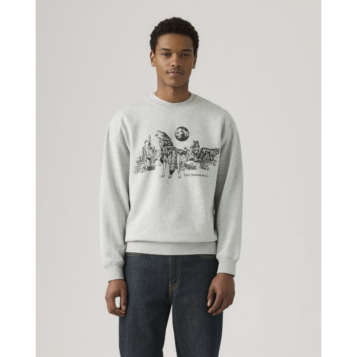 Sweat-shirt ras du cou relax motif Levi's