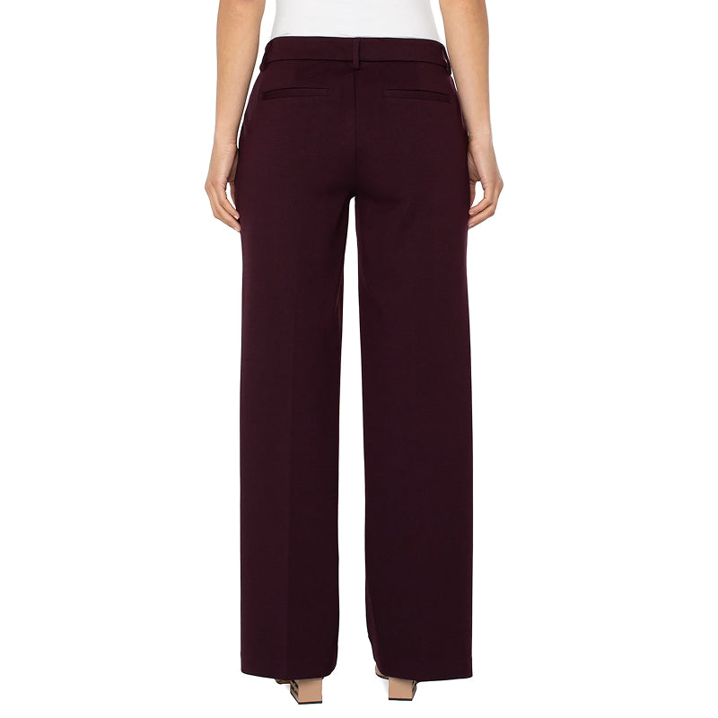 Pantalon large Kelsey de Liverpool - Prune foncée