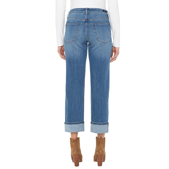 Pantalon en jean retroussé Liverpool Marley Girlfriend - Campus
